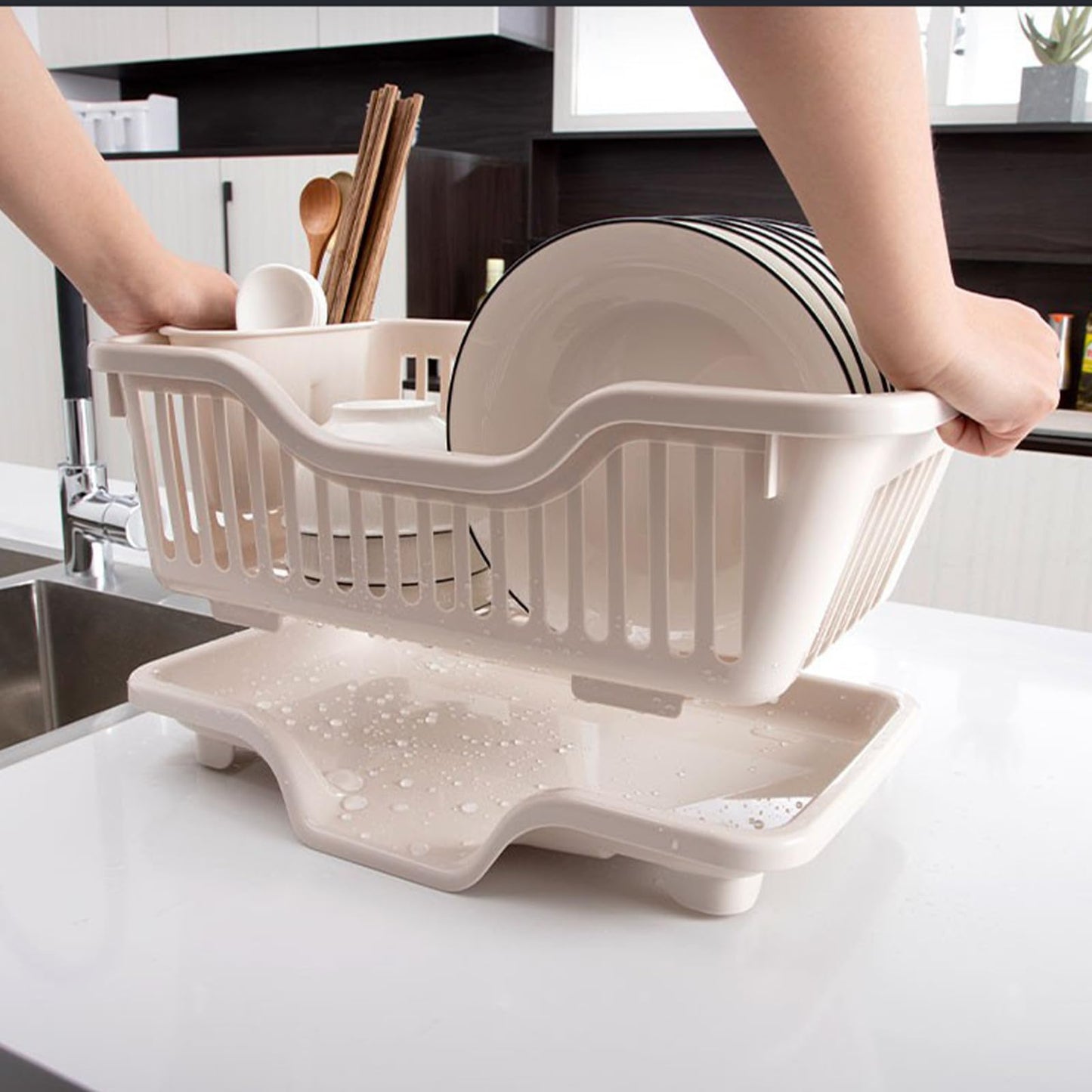 3 in 1 Kitchen Dish Drainer